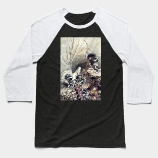 Alberich Drives the Nibelung - Arthur Rackham Baseball T-Shirt